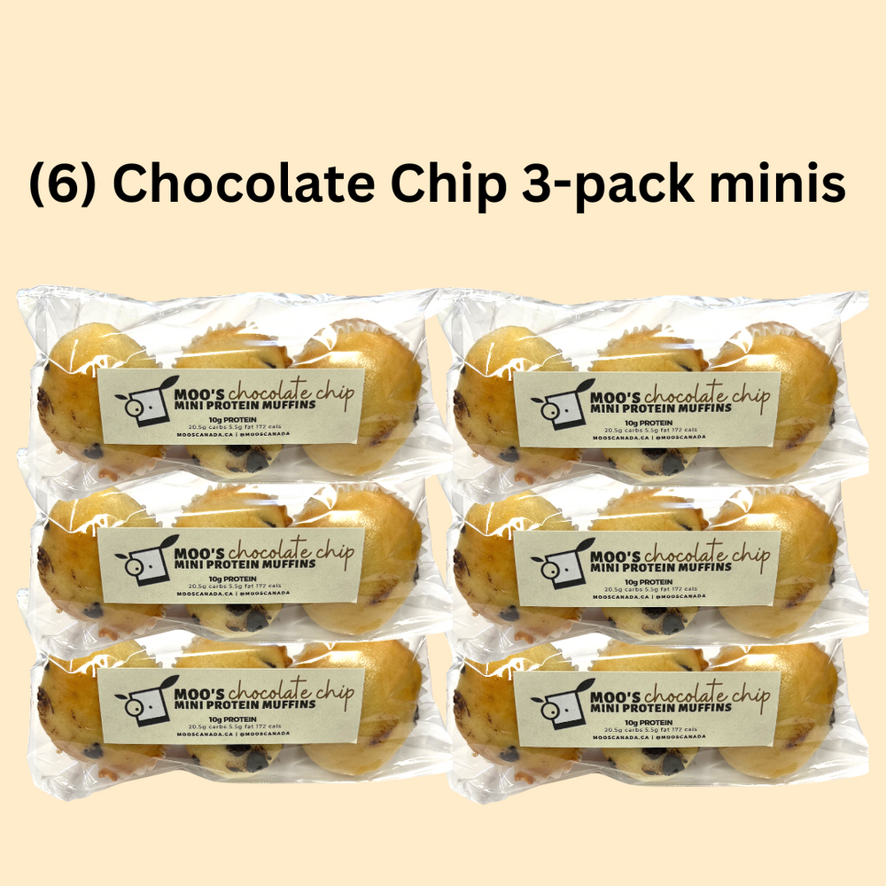 (6) Chocolate Chip 3-pack mini's