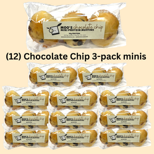 (12) Chocolate Chip 3-pack mini's