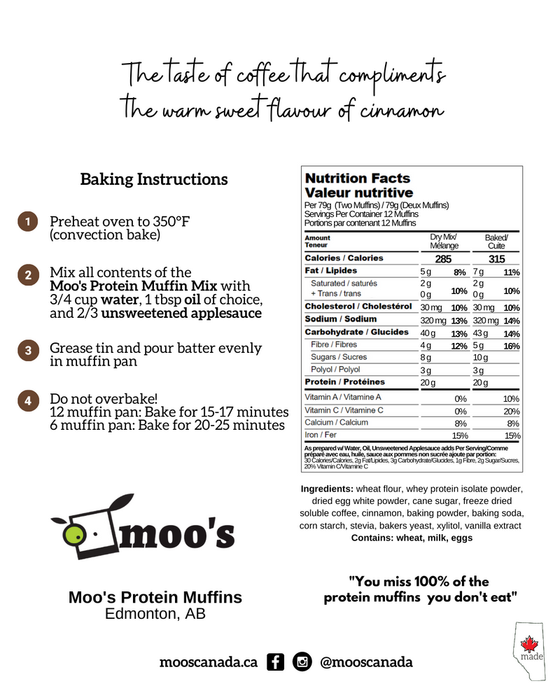 Espresso Cinnamon Protein Muffin Mix