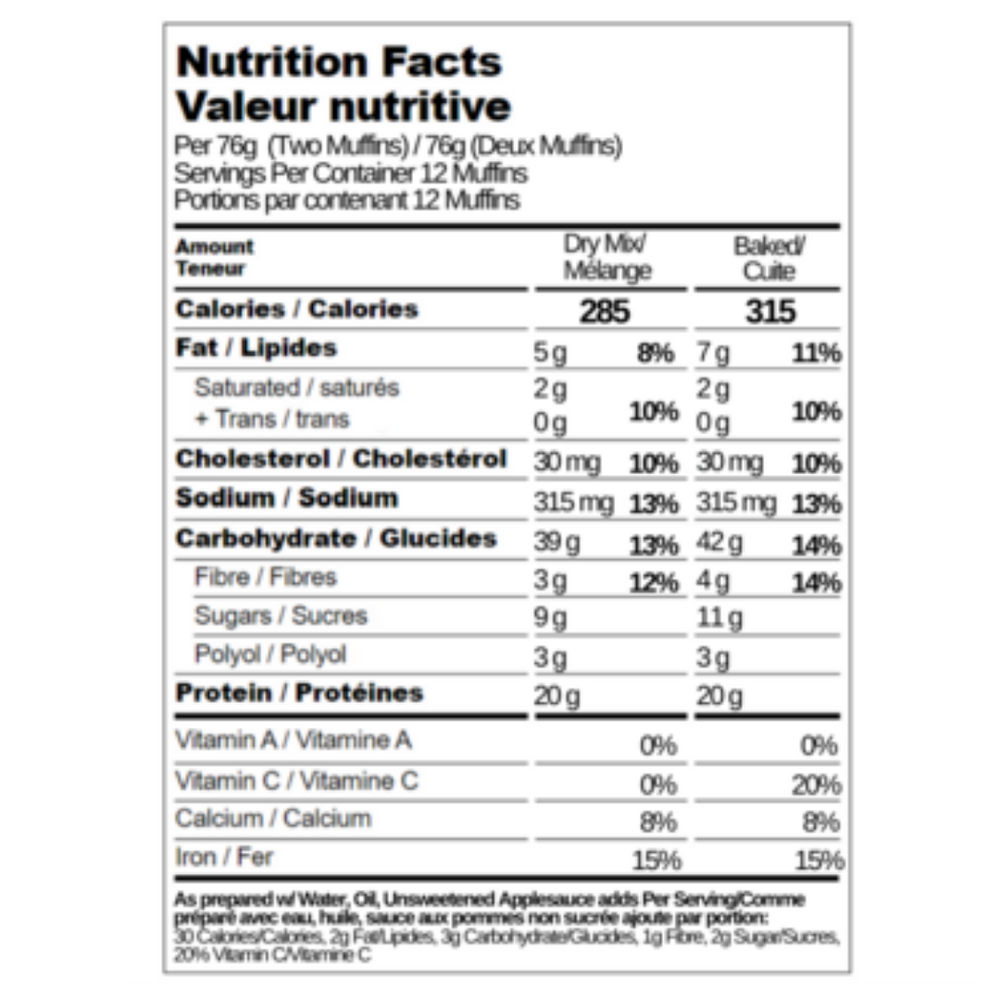 Moo's Chocolate Protein Muffin Baking Mix